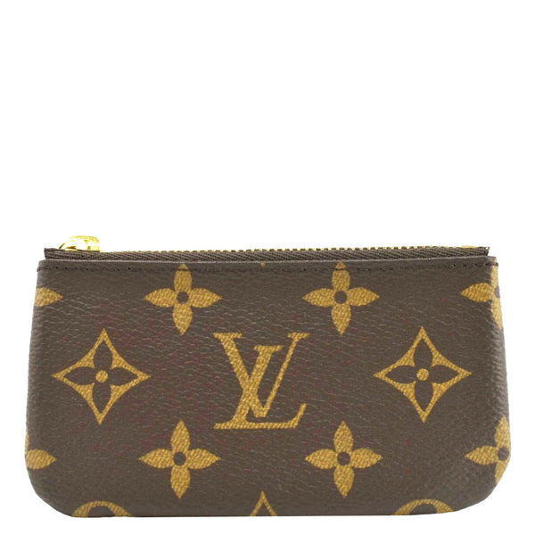 LOUIS VUITTON  Key Cles Monogram Canvas Coin Case Brown