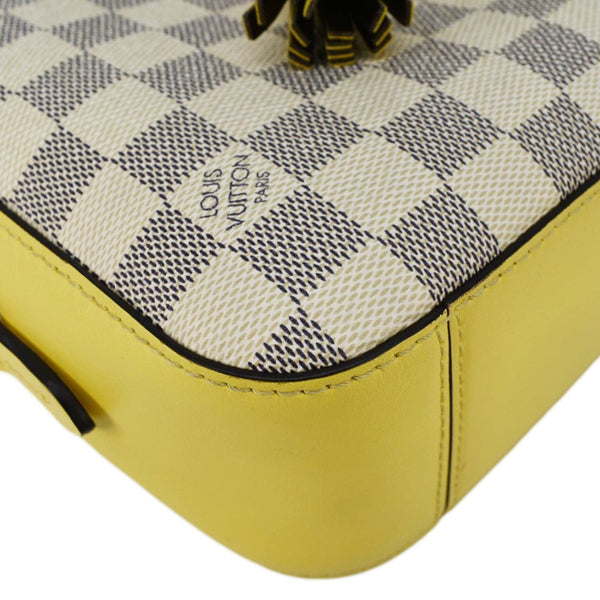 LOUIS VUITTON Saintonge Damier Azur Crossbody Bag White