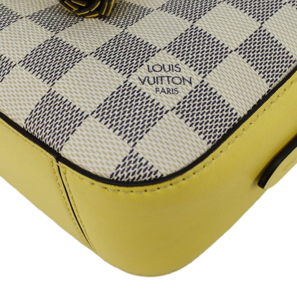 LOUIS VUITTON Saintonge Damier Azur Crossbody Bag White