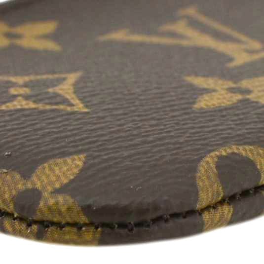 LOUIS VUITTON  Key Cles Monogram Canvas Coin Case Brown