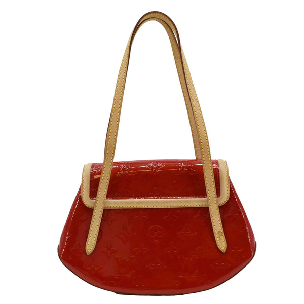 LOUIS VUITTON Biscayne Bay PM Monogram Vernis Shoulder Bag Red