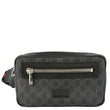 GUCCI GG Supreme Canvas Belt Bumbag Bag Black 474293