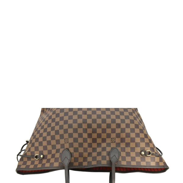 LOUIS VUITTON Neverfull GM Damier Ebene Tote Bag Brown