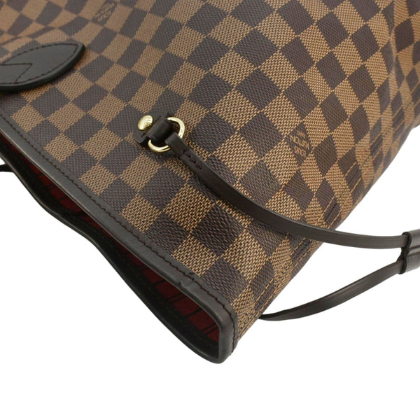 LOUIS VUITTON Neverfull GM Damier Ebene Tote Bag Brown