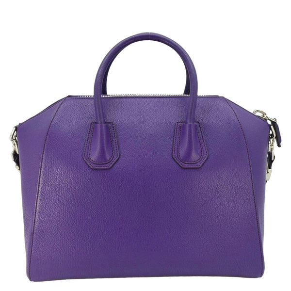 GIVENCHY Antigona Leather Shoulder Bag Purple