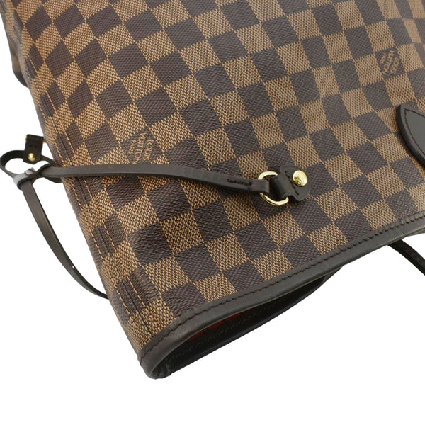 LOUIS VUITTON Neverfull GM Damier Ebene Tote Bag Brown