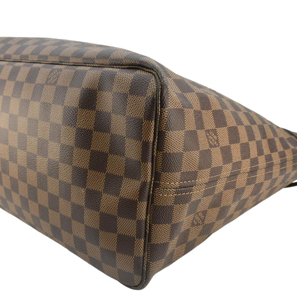 LOUIS VUITTON Neverfull GM Damier Ebene Tote Bag Brown