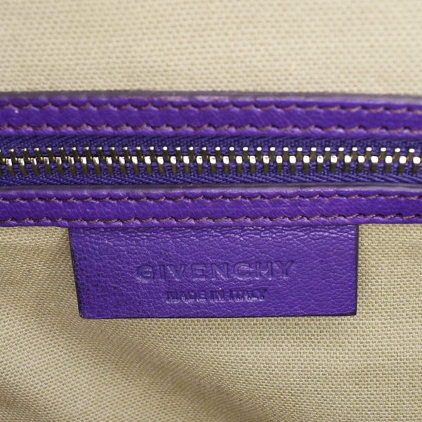 GIVENCHY Antigona Leather Shoulder Bag Purple