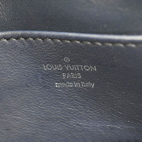 LOUIS VUITTON GO-14 PM Malletage Contraste Leather Shoulder Bag Blue