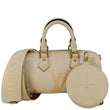 LOUIS VUITTON Papillon BB Monogram Empreinte Leather Shoulder Bag Off White