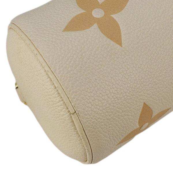 LOUIS VUITTON Papillon BB Monogram Empreinte Leather Shoulder Bag Off White