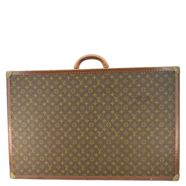 LOUIS VUITTON Bisten Vintage Monogram Canvas Travel Suitcase Bag Brown