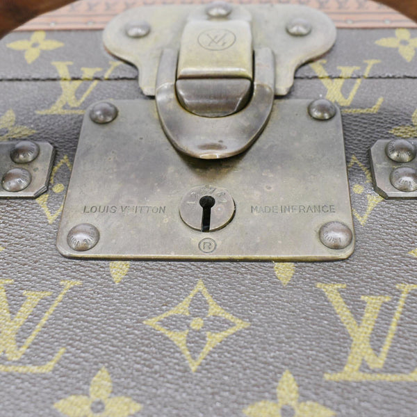 LOUIS VUITTON Bisten Vintage Monogram Canvas Travel Suitcase Bag Brown