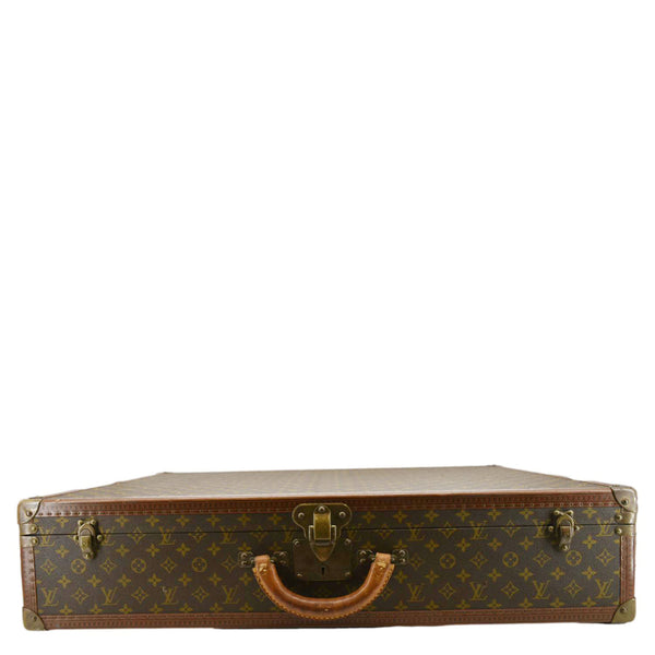 LOUIS VUITTON Bisten Vintage Monogram Canvas Travel Suitcase Bag Brown