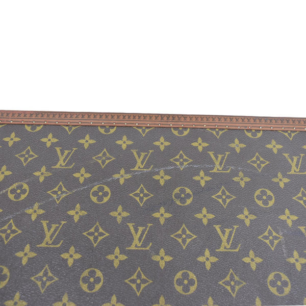 LOUIS VUITTON Bisten Vintage Monogram Canvas Travel Suitcase Bag Brown