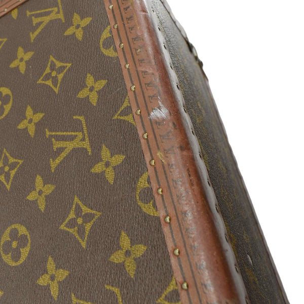 LOUIS VUITTON Bisten Vintage Monogram Canvas Travel Suitcase Bag Brown