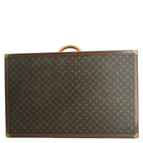 LOUIS VUITTON Bisten 75 Vintage Monogram Canvas Travel Suitcase Bag Brown