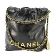 CHANEL 22 Small Quilted Leather Hobo Bag Black