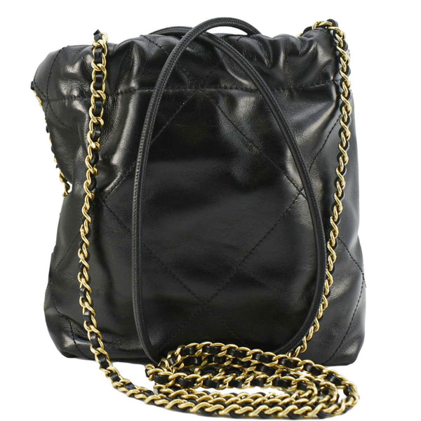 CHANEL 22 Small Quilted Leather Hobo Bag Black