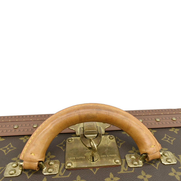 LOUIS VUITTON Bisten 75 Vintage Monogram Canvas Travel Suitcase Bag Brown