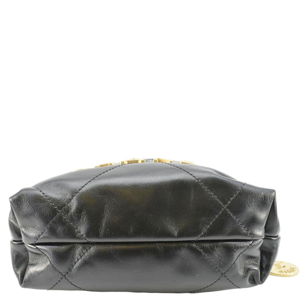 CHANEL 22 Small Quilted Leather Hobo Bag Black