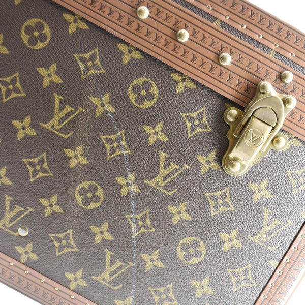 LOUIS VUITTON Bisten 75 Vintage Monogram Canvas Travel Suitcase Bag Brown