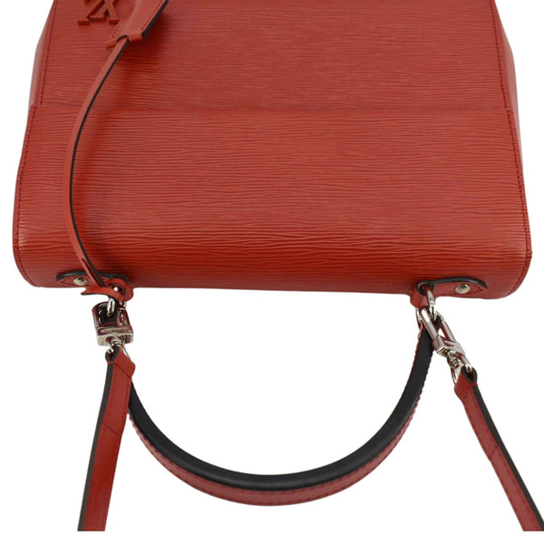 LOUIS VUITTON Cluny MM Epi Leather Shoulder Bag Red