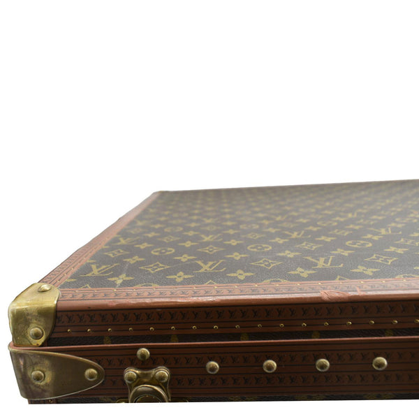 LOUIS VUITTON Bisten 75 Vintage Monogram Canvas Travel Suitcase Bag Brown