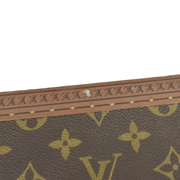 LOUIS VUITTON Bisten 75 Vintage Monogram Canvas Travel Suitcase Bag Brown