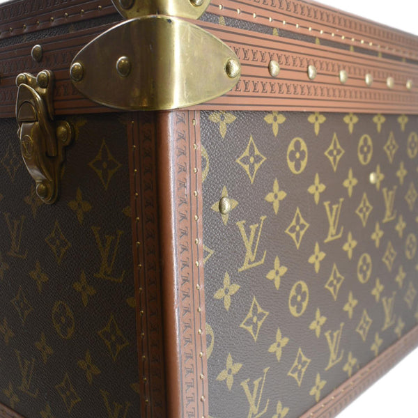 LOUIS VUITTON Bisten 75 Vintage Monogram Canvas Travel Suitcase Bag Brown