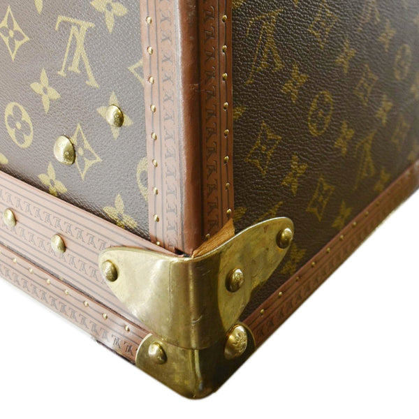 LOUIS VUITTON Bisten 75 Vintage Monogram Canvas Travel Suitcase Bag Brown