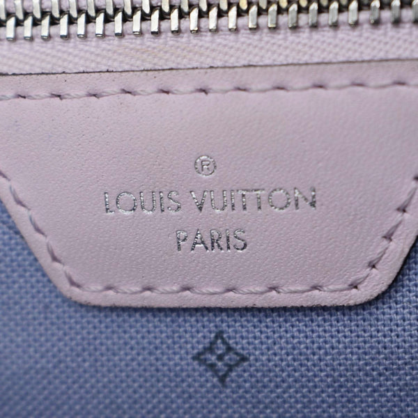 LOUIS VUITTON Neverfull Escale MM Pastel Monogram Giant Canvas Shoulder Bag Multicolor