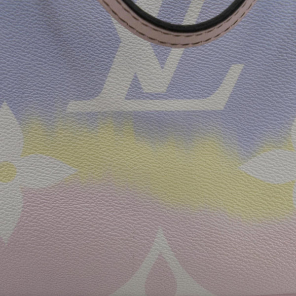 LOUIS VUITTON Neverfull Escale MM Pastel Monogram Giant Canvas Shoulder Bag Multicolor