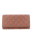 VALENTINO Garavani Rockstud Spike Leather Wallet Dusty Pink