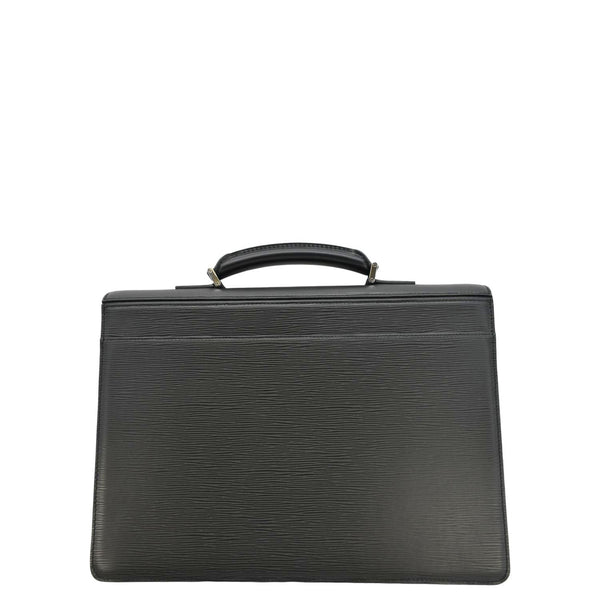 LOUIS VUITTON Laguito Epi Leather Briefcase Black