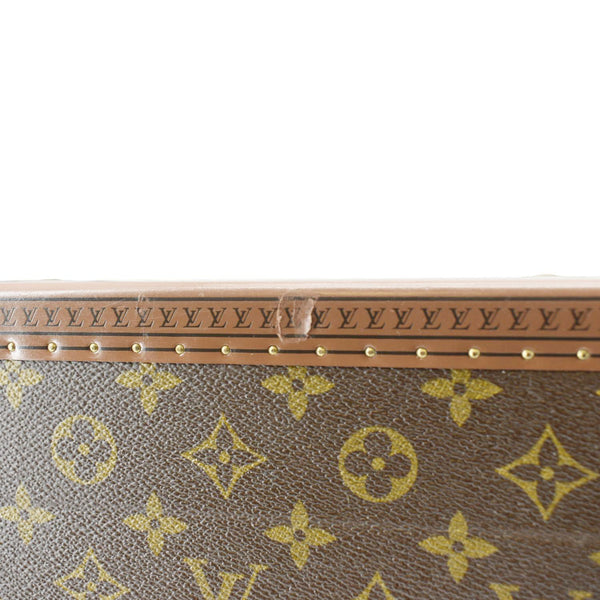 LOUIS VUITTON Bisten 75 Vintage Monogram Canvas Travel Suitcase Bag Brown