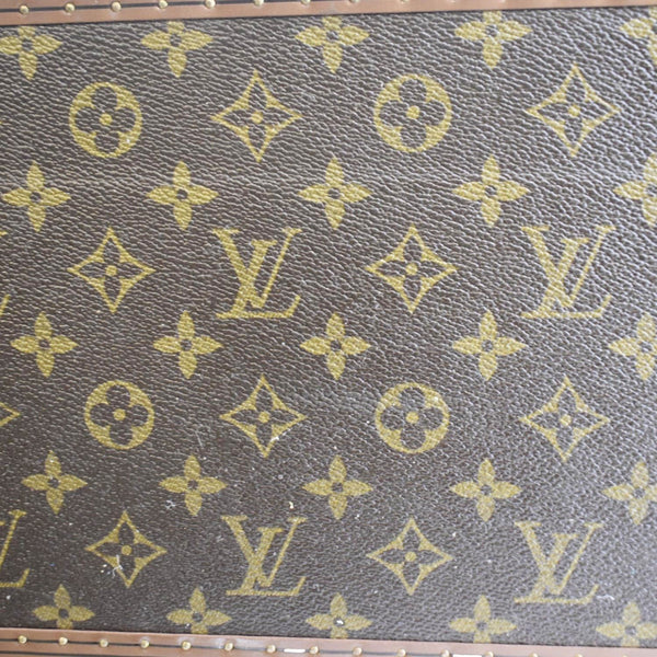 LOUIS VUITTON Bisten 75 Vintage Monogram Canvas Travel Suitcase Bag Brown