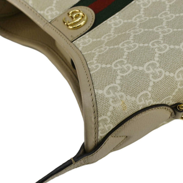 GUCCI Ophidia GG Small Supreme Canvas Tote Bag Beige 781402