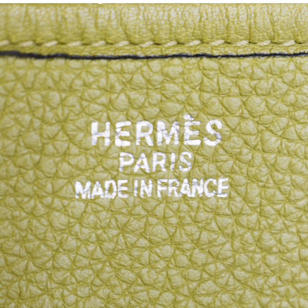 HERMES Evelyne Clemence PM Leather Crossbody Bag Green