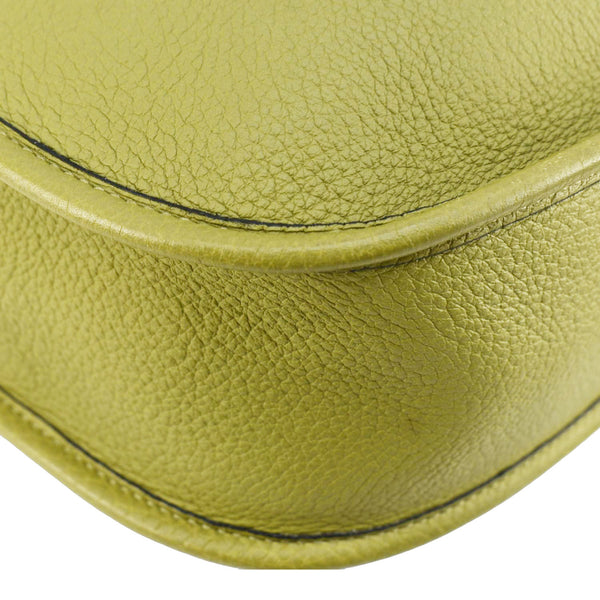 HERMES Evelyne Clemence PM Leather Crossbody Bag Green