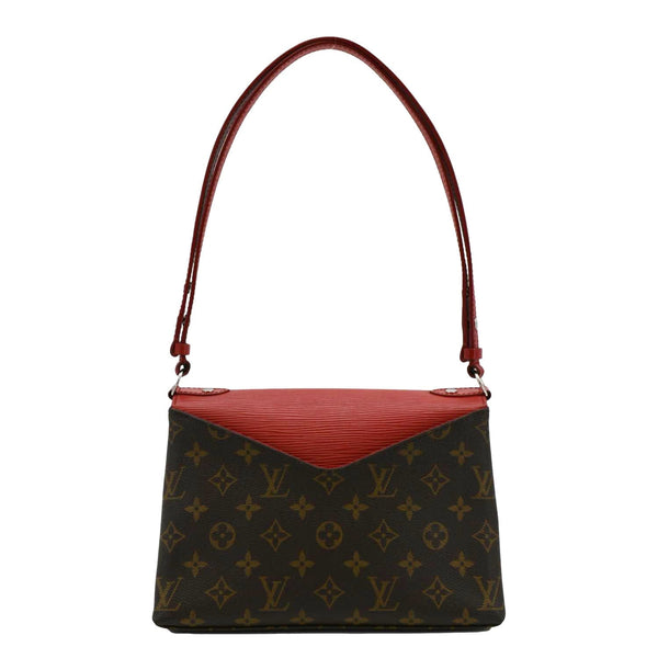 LOUIS VUITTON Saint Michel Monogram Epi Shoulder Bag Coquelicot