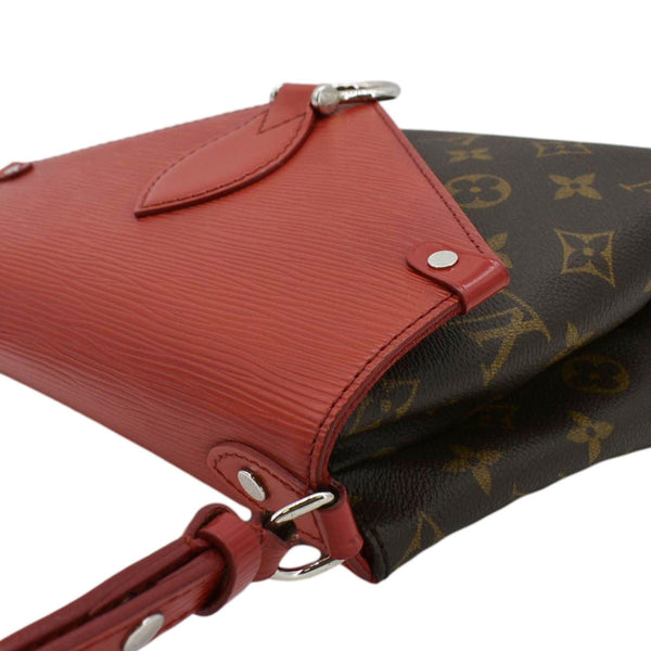 LOUIS VUITTON Saint Michel Monogram Epi Shoulder Bag Coquelicot