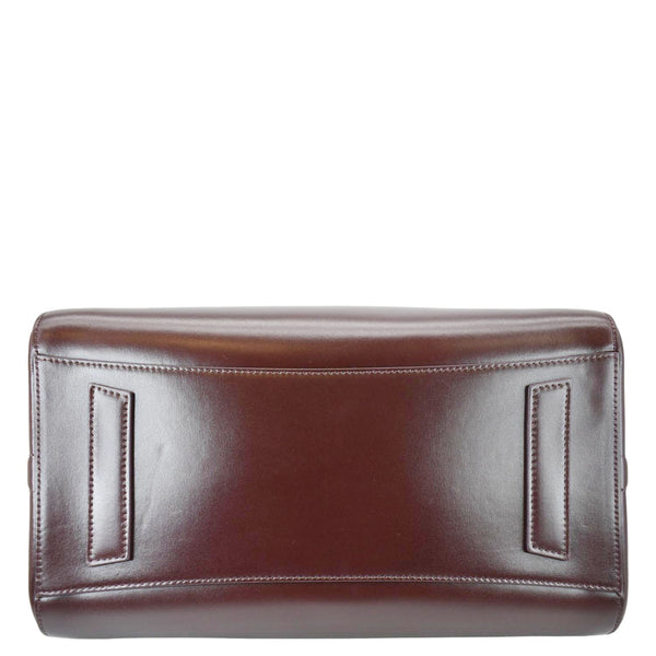 GIVENCHY Antigona Leather Shoulder Bag Bordeaux