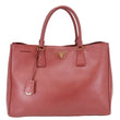 PRADA Lux Open Saffiano Leather Tote Bag Red