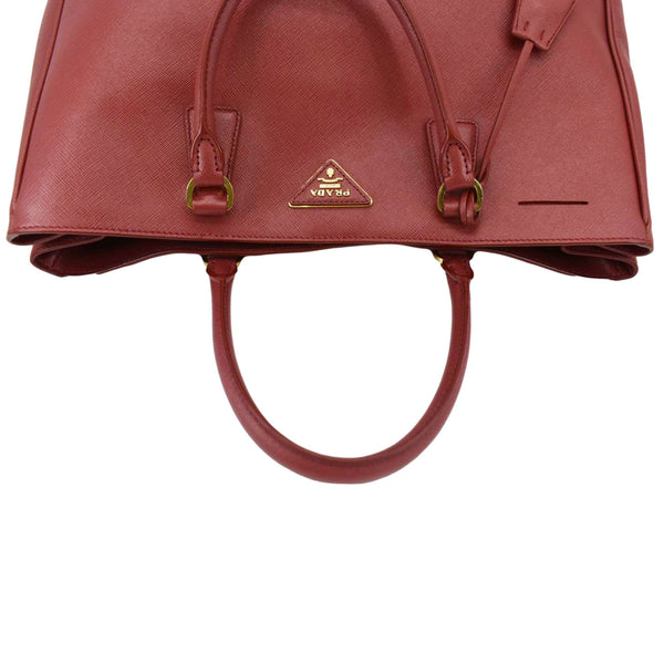 PRADA Lux Open Saffiano Leather Tote Bag Red