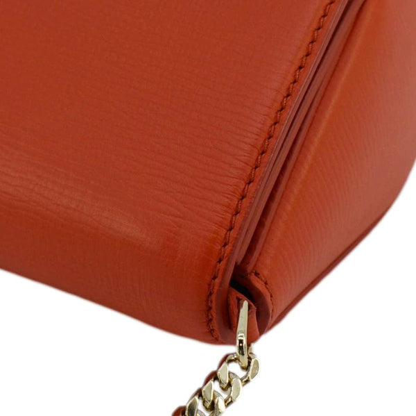 GIVENCHY Pandora Box Mini Leather Chain Shoulder Bag Orange