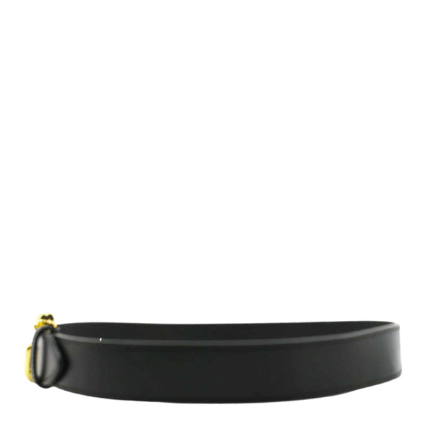 GUCCI Double G buckle Marmont Leather Belt Black 414516 Size 80.32