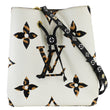 LOUIS VUITTON Neonoe Giant Jungle Canvas Shoulder Bucket Bag White