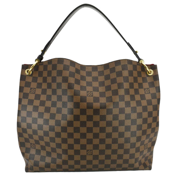 LOUIS VUITTON Graceful MM Damier Ebene Shoulder Bag Brown