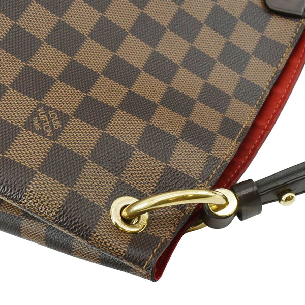 LOUIS VUITTON Graceful MM Damier Ebene Shoulder Bag Brown